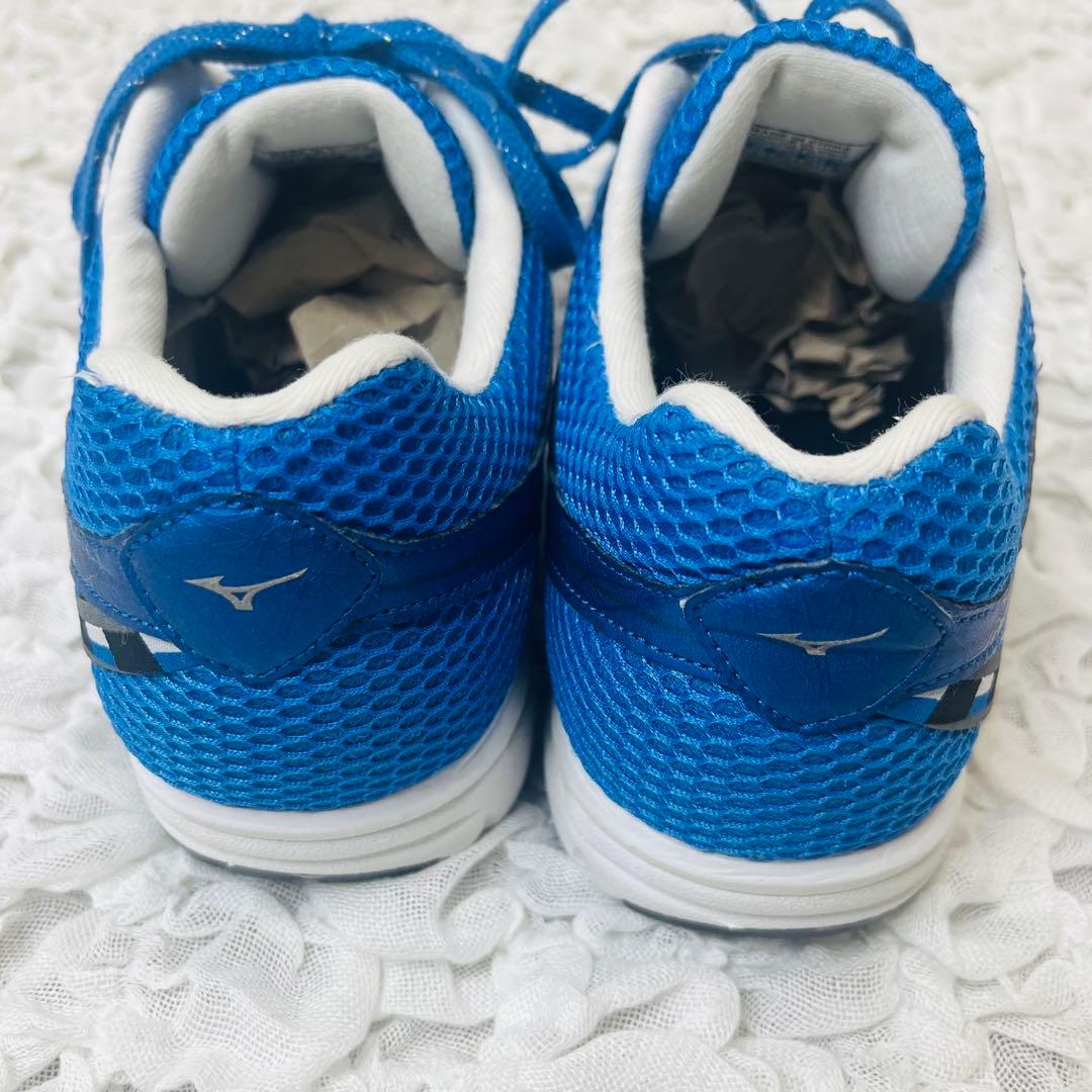 MIZUNOミズノランニングシューズ26青ブルー軽量メッシュ陸上マラソン完売品