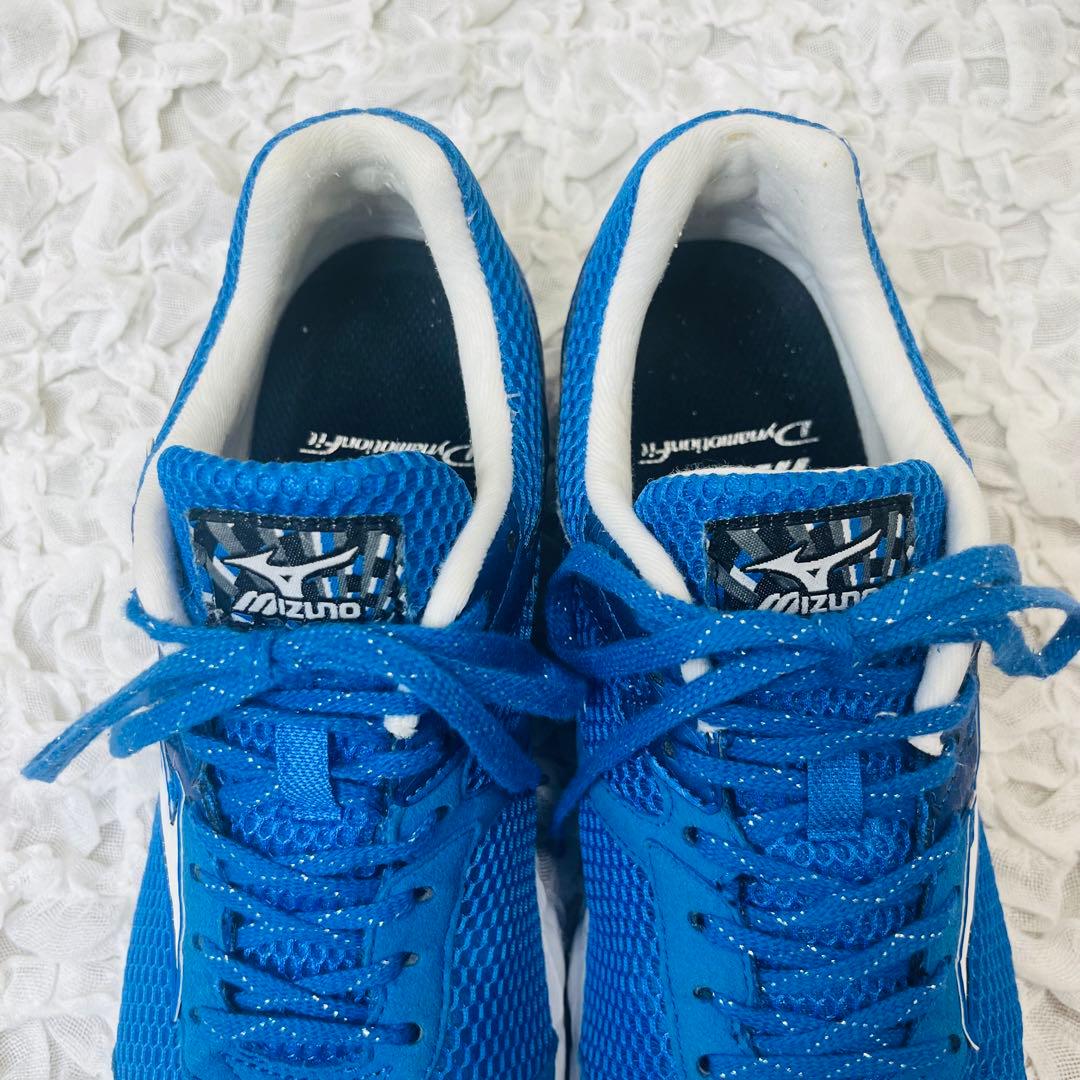 MIZUNOミズノランニングシューズ26青ブルー軽量メッシュ陸上マラソン完売品