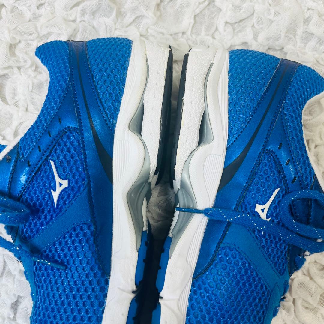 MIZUNOミズノランニングシューズ26青ブルー軽量メッシュ陸上マラソン完売品