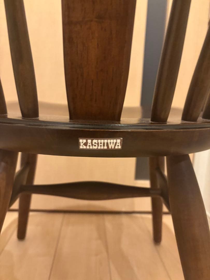 【柏木工】ダイニングチェア　アームチェア　椅子　アンティーク