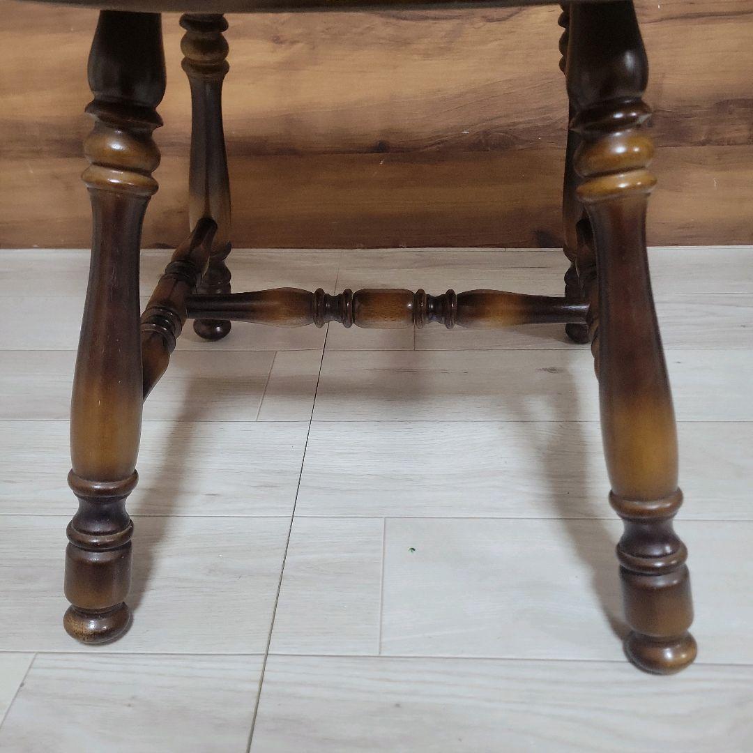 飛騨産業 キツツキマーク 昭和レトロ アームチェア 木製②