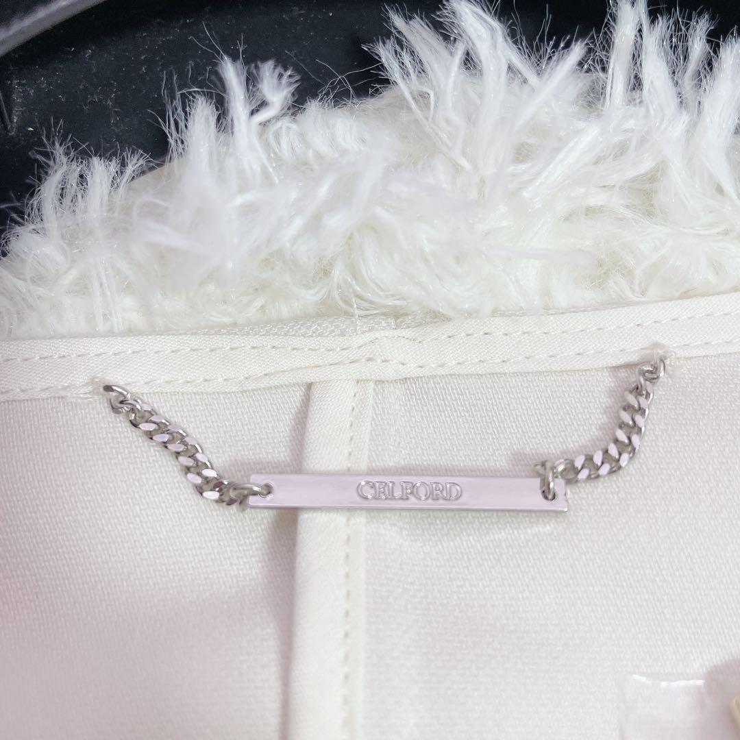 CELFORD セルフォード　リボンディテールケープ　ポンチョ　フリー