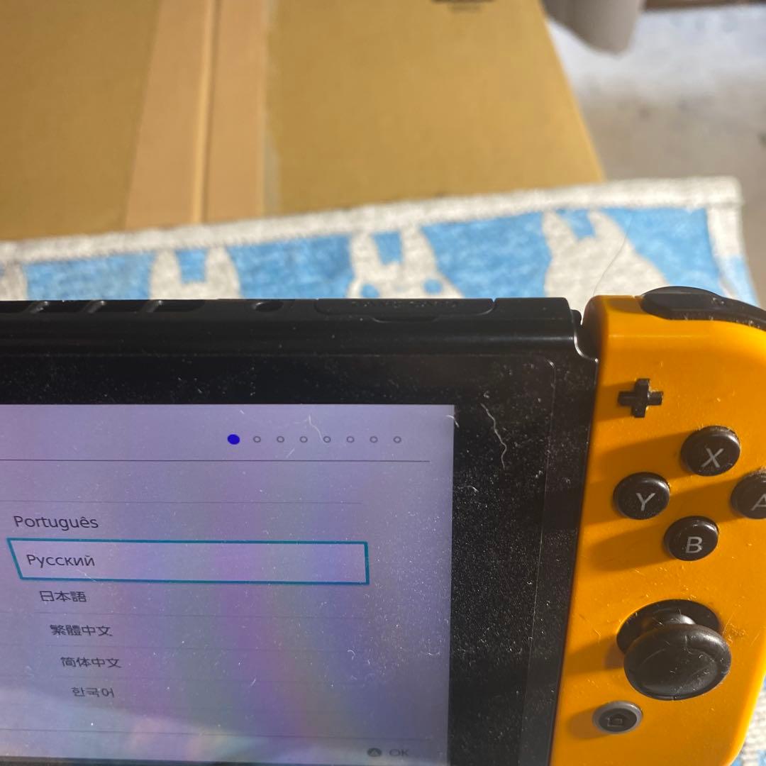 Nintendo Switch 紫とオレンジ　充電器・ドッグ付き