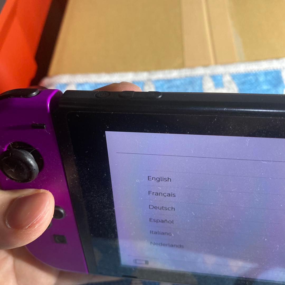 Nintendo Switch 紫とオレンジ　充電器・ドッグ付き
