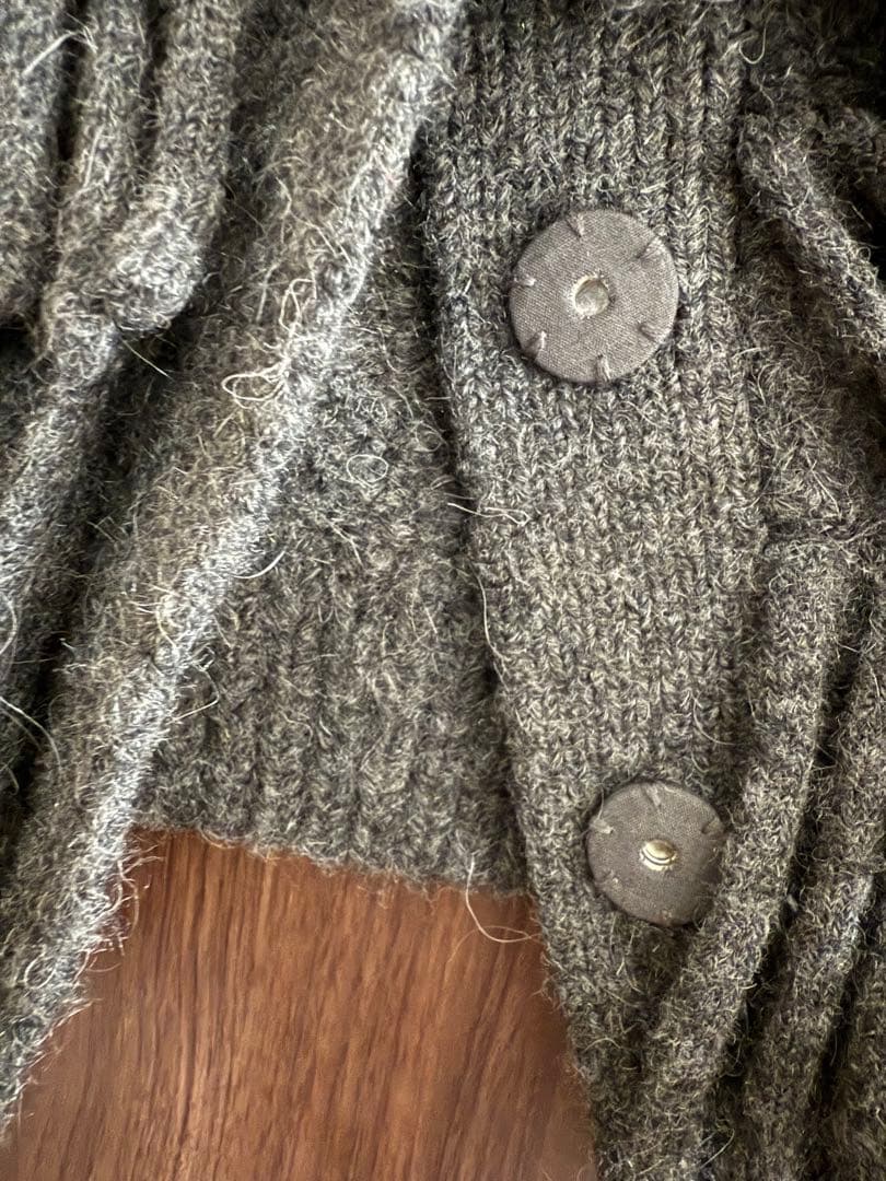 トップス Clane W FACE FRINGE KNIT VEST