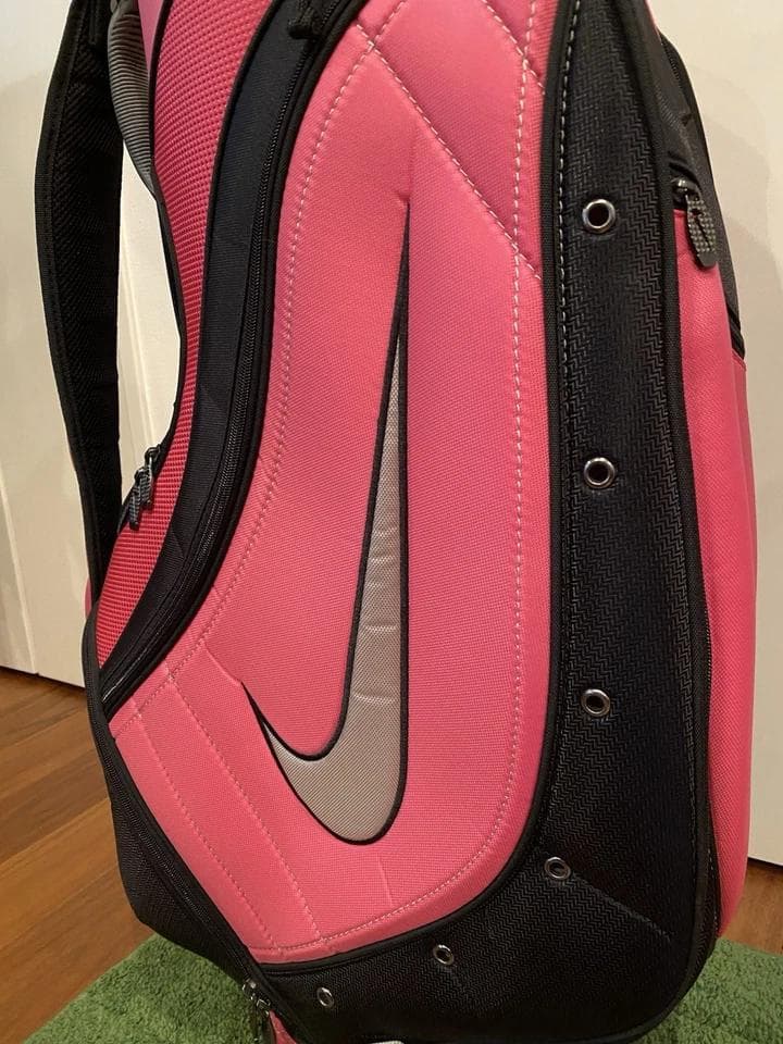 ナイキ レディース ピンク 軽量 ゴルフバッグ カート キャディバッグ レア