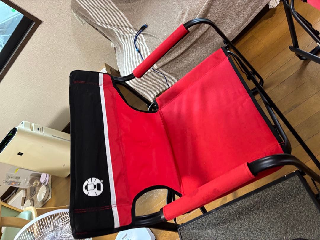 Coleman デッキチェアST 2脚セット サイドテーブル付き