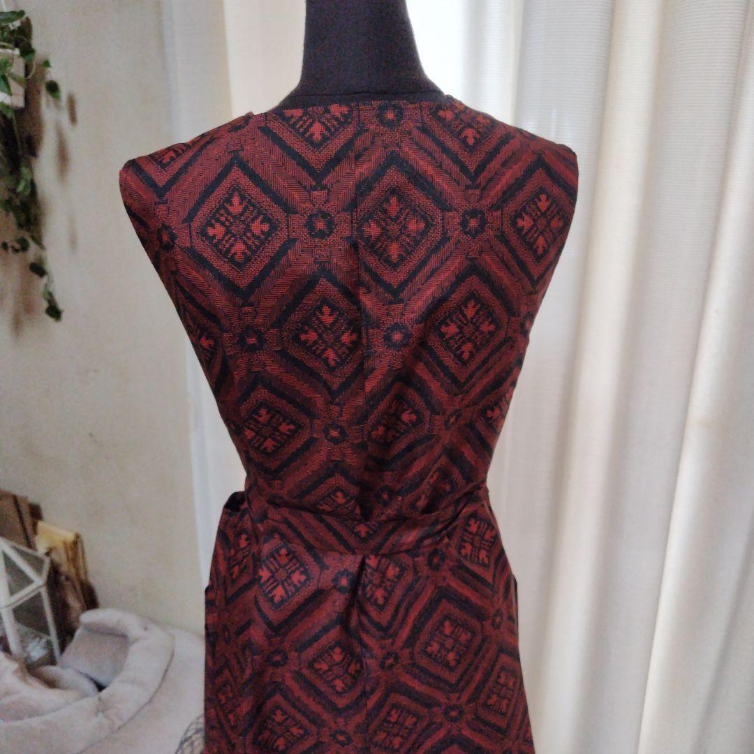 着物リメイク 大島紬 ジャンバー ワンピース