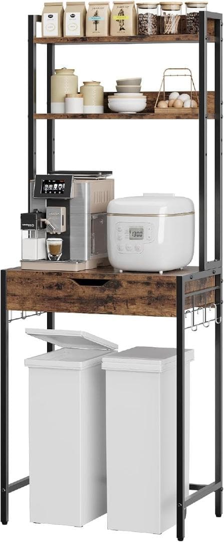 [S76-82] キッチンラック ゴミ箱 レンジラック 新品