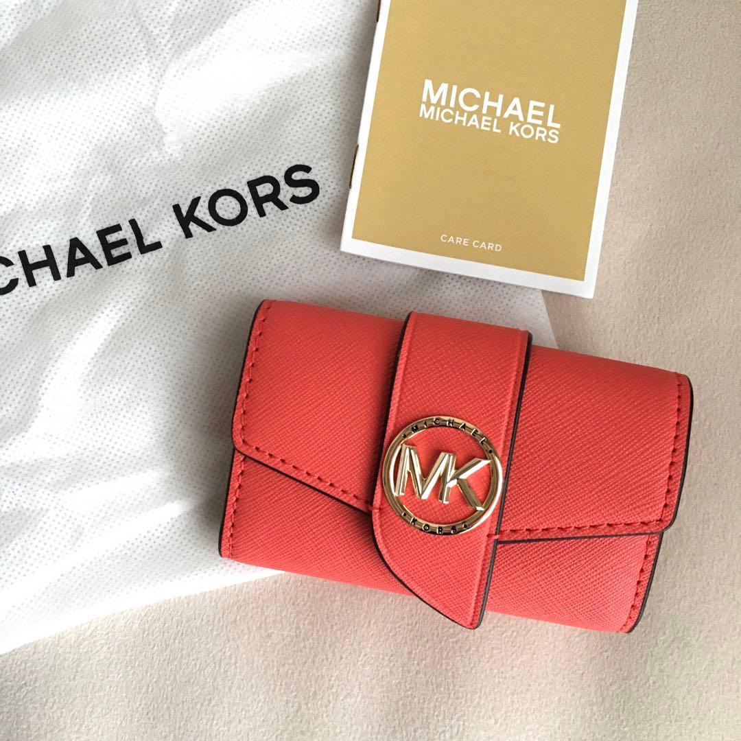 新品 マイケルコース MICHEAL KORS レッド キーケース 財布