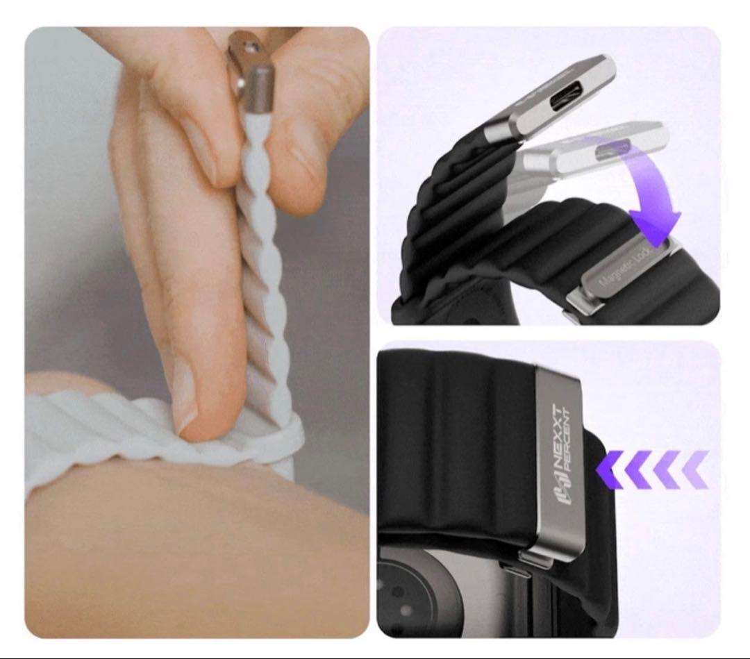 『Energy Link』Apple Watch用 充電ウォッチバンド　ホワイト