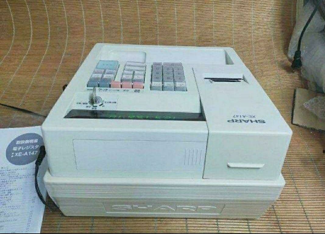 シャープレジスター　XE-A147　PC連携売上管理フル設定無料　292909