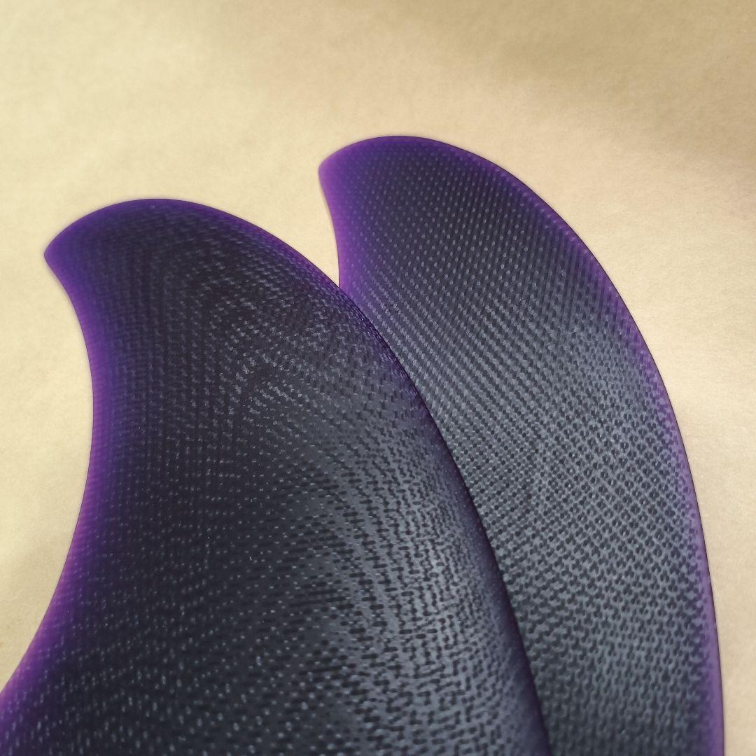 パワーツイン系　深紫色　FCS対応 ツインフィン　ファイバーグラス製