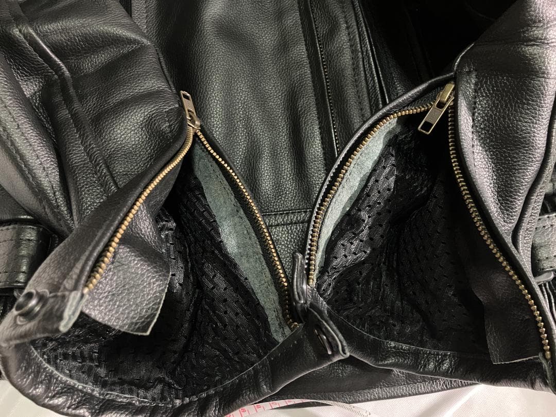 ブラックレザージャケット ライダースジャケット