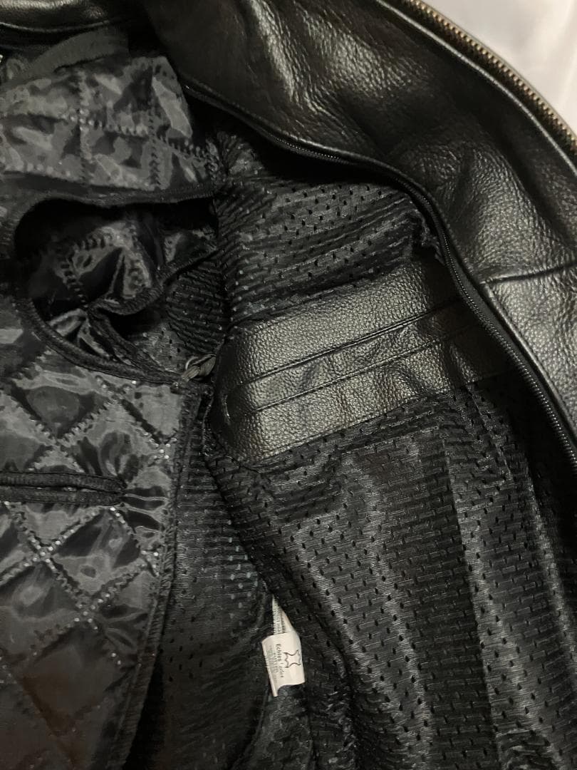 ブラックレザージャケット ライダースジャケット