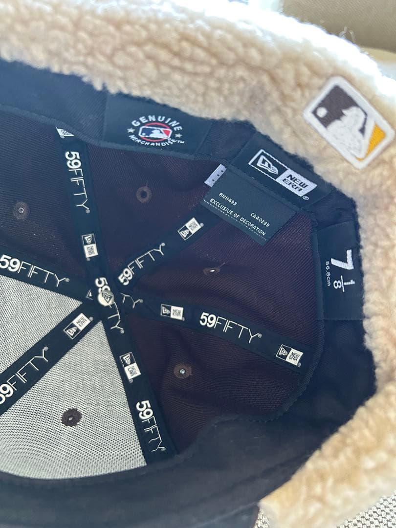 New Era 59FIFTY ブラウンキャップ 7 1/8