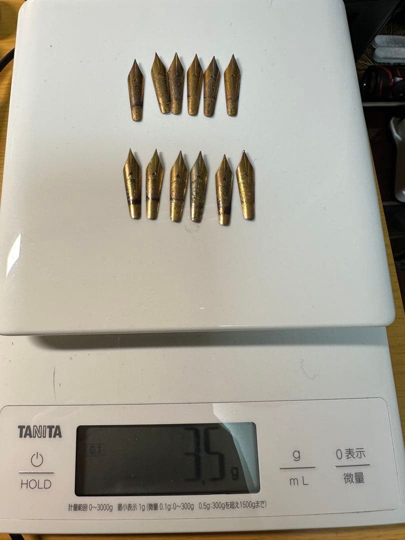 14K GOLD PLATED 万年筆ペン先 12点 アンティーク