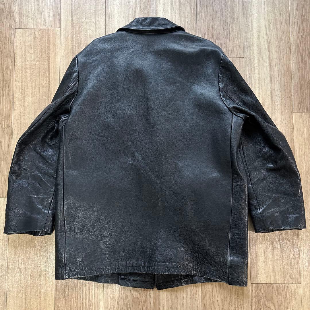 70s フレンチ レザージャケット コート 本革 極上 スペシャル