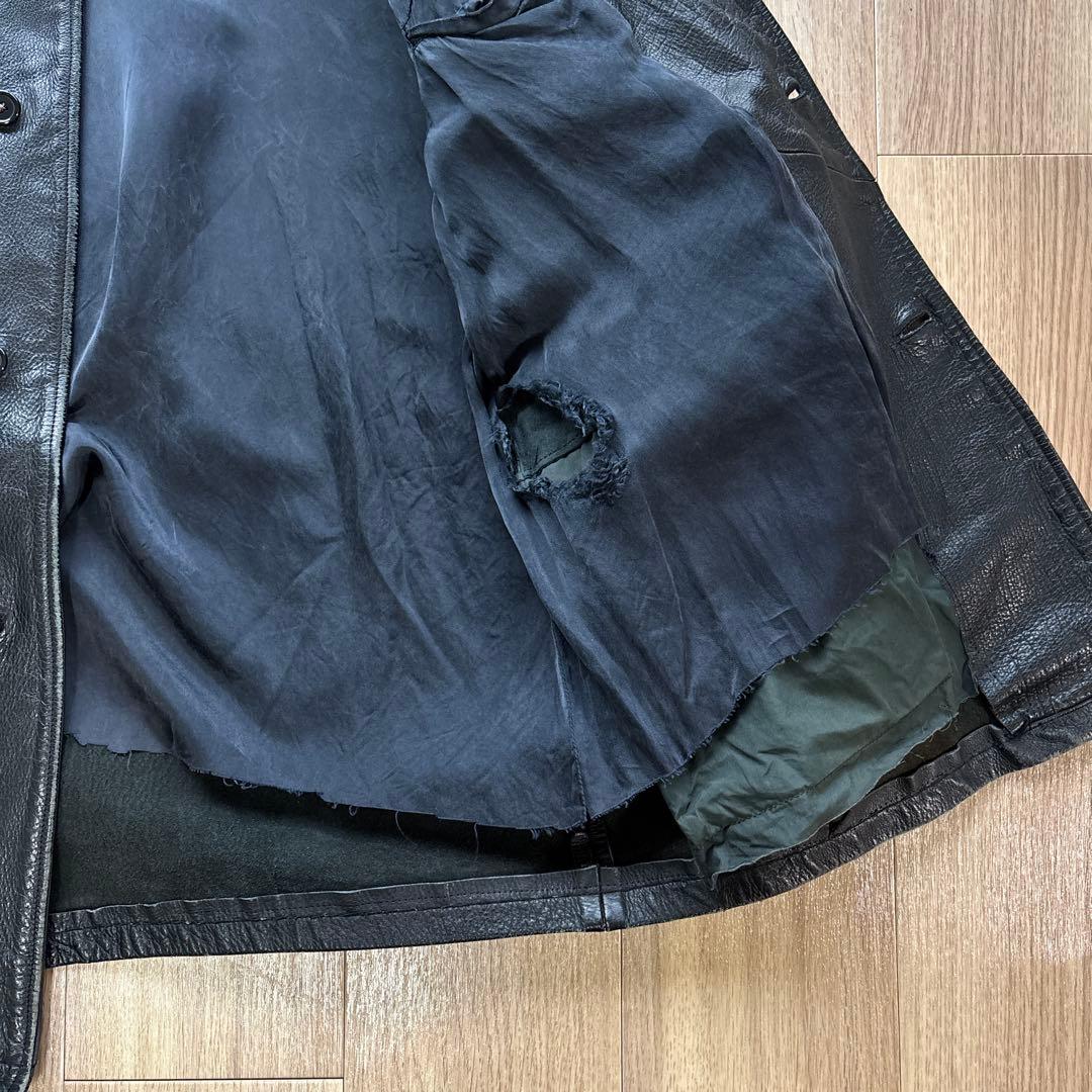 70s フレンチ レザージャケット コート 本革 極上 スペシャル