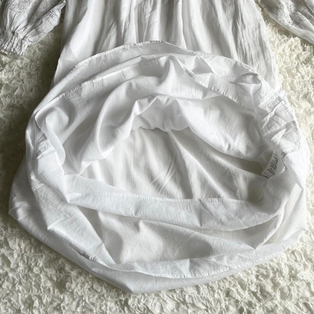 【美品✨】ヌキテパ × MMN コットンレースピンタックドレス インド綿100%