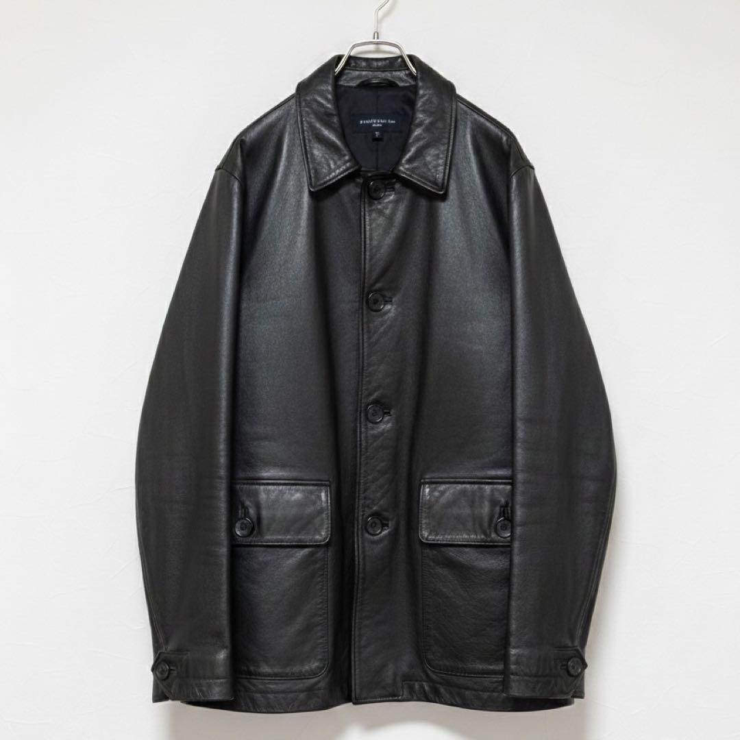 MARGARET HOWELL 黒 レザージャケット　メンズ