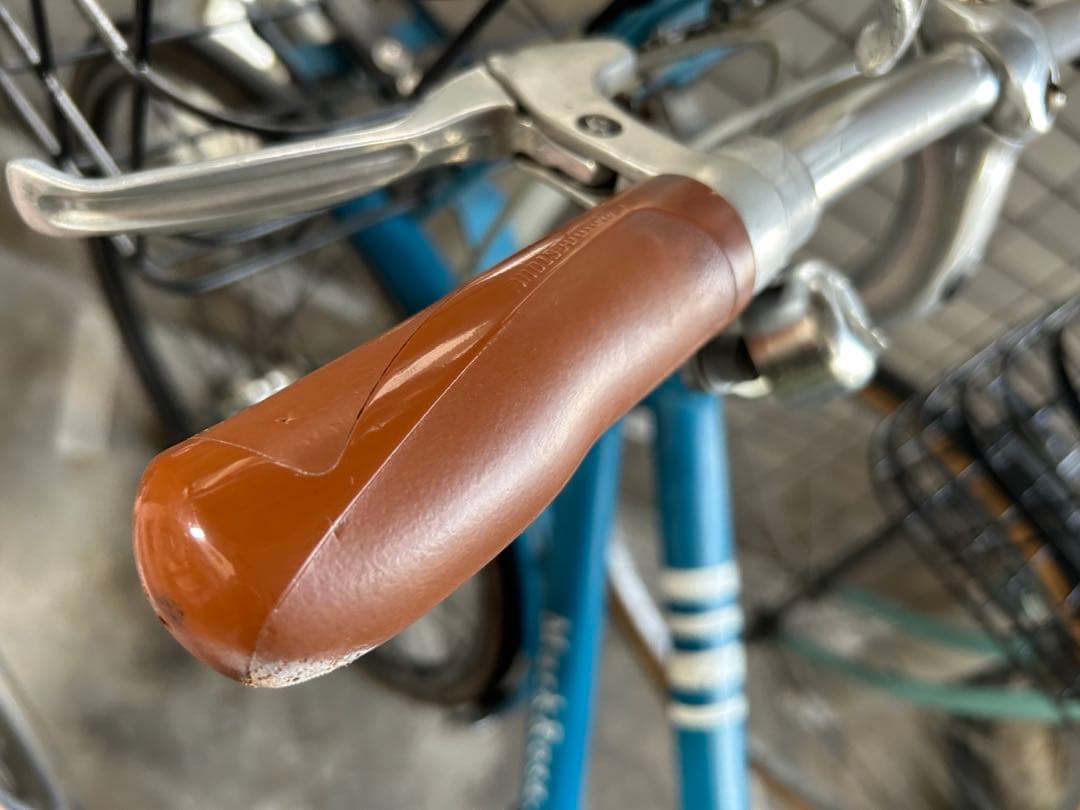 ブリヂストン　マークローザ　7s 青 クロスバイク　自転車　カゴ　受取方法注意