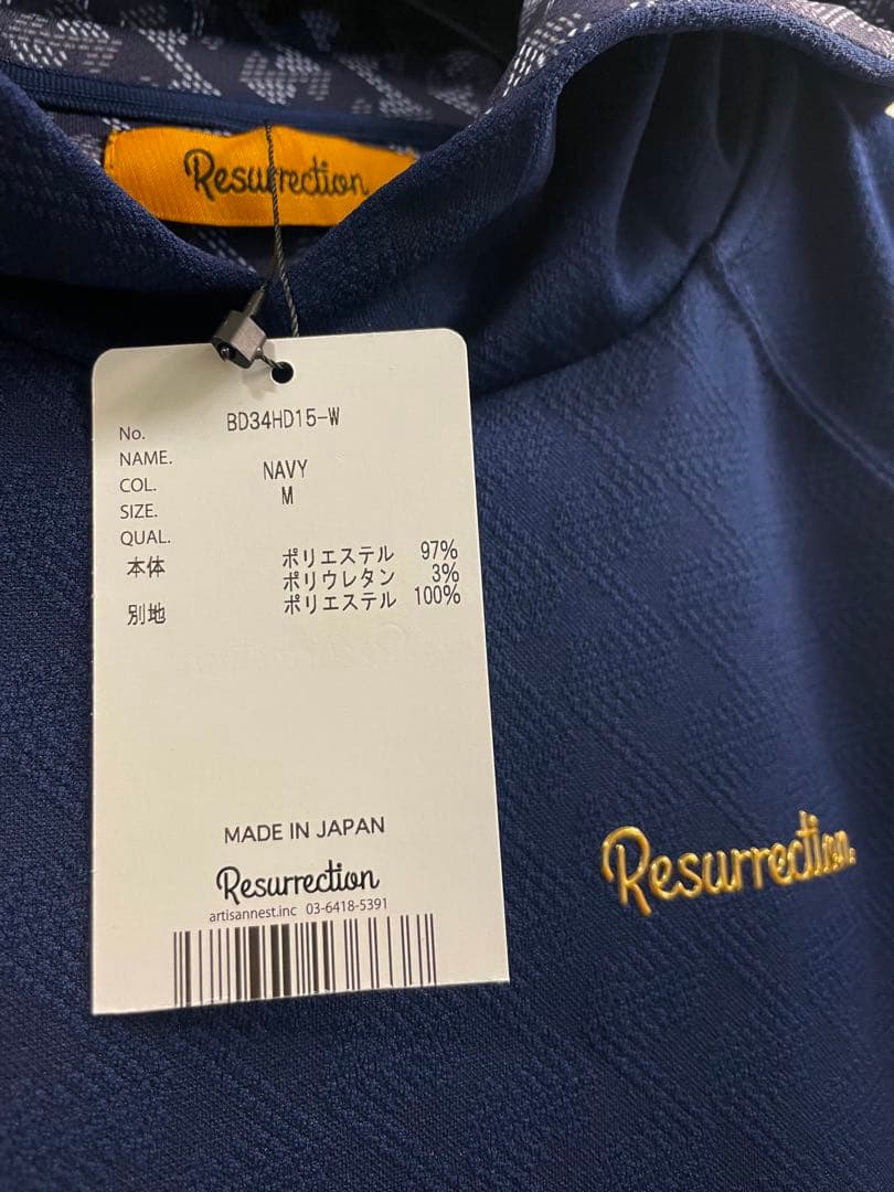 レザレクション　新品　M寸　ネイビー　パーカー