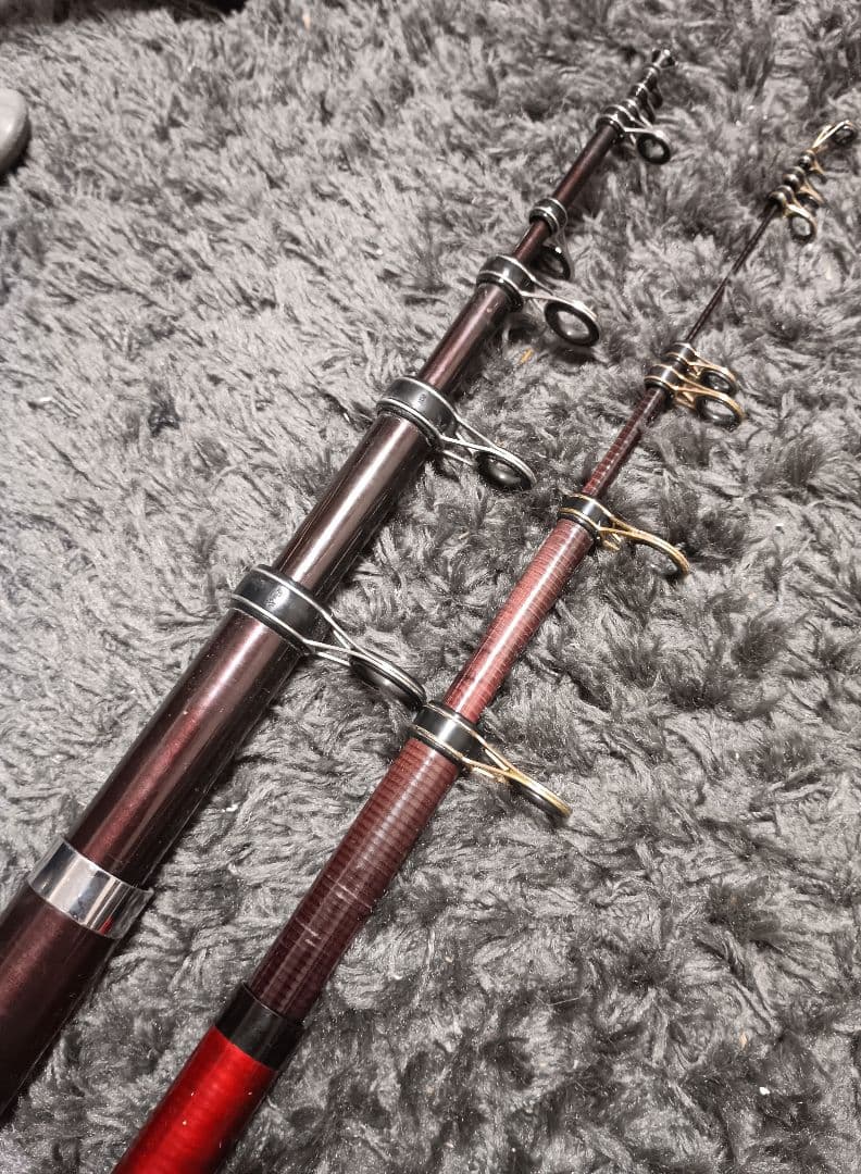 ダイワ波濤DX5号4.8m &ダイワ磯風6号5.4m遠投ガイド磯竿まとめて2本