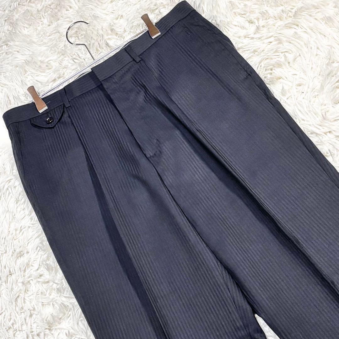 新品未使用✨　VAN BROTHERS ネイビーストライプスーツセット　L