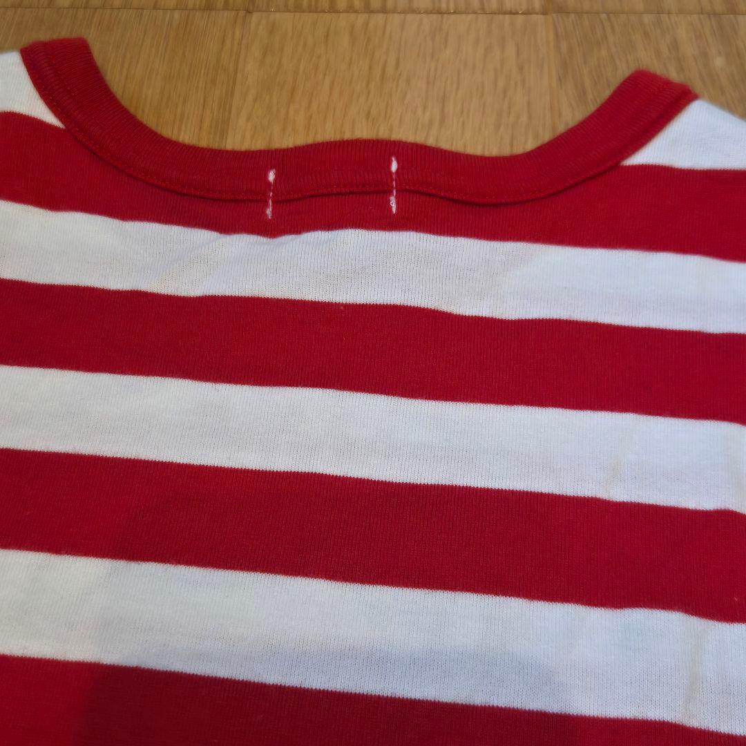 MIKIHOUSE ストライプ Tシャツ 90　ベア　マリン　未使用