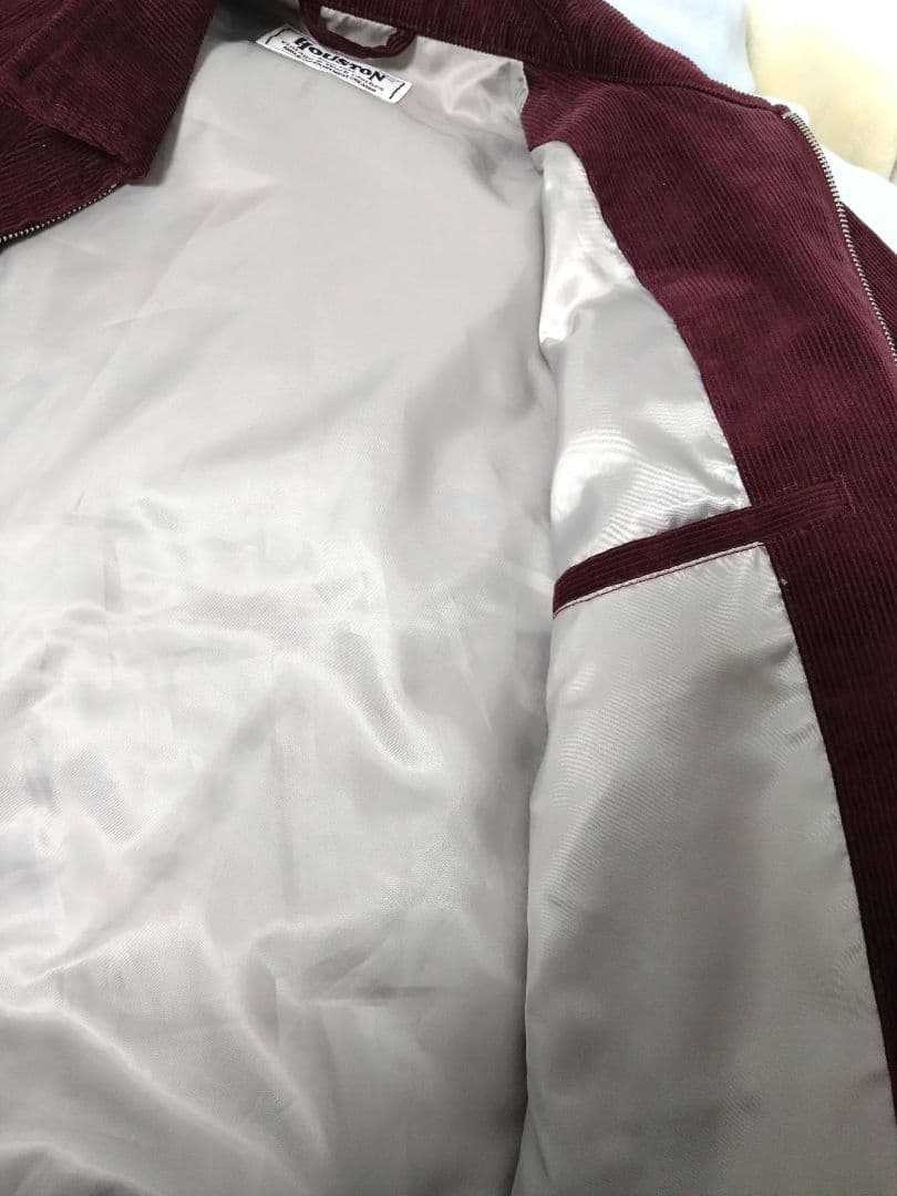 HOUSTON　コーデュロイジャケット FFA JACKET　バーガンディМ