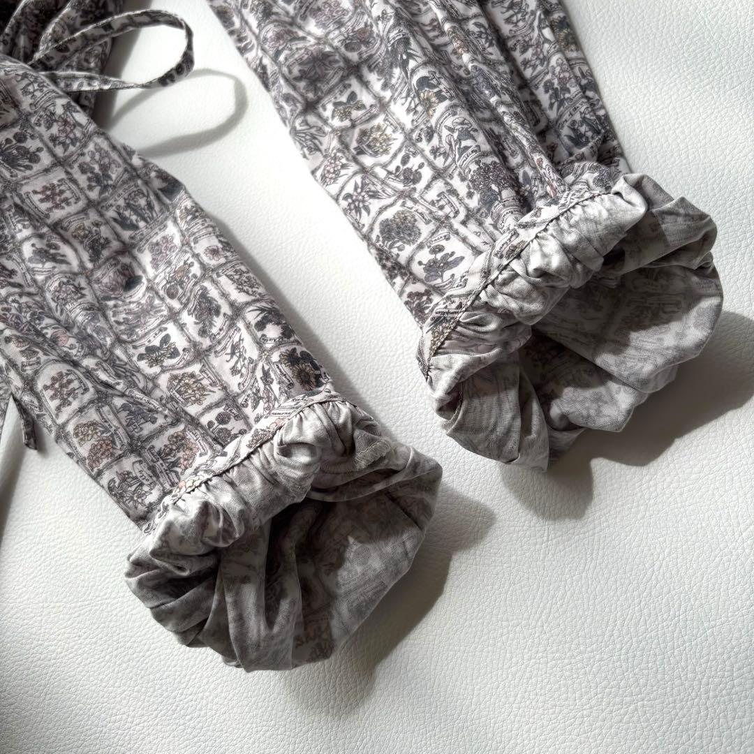 未使用 アフタヌーンティー シャツワンピース リバティ バンドカラー ロング