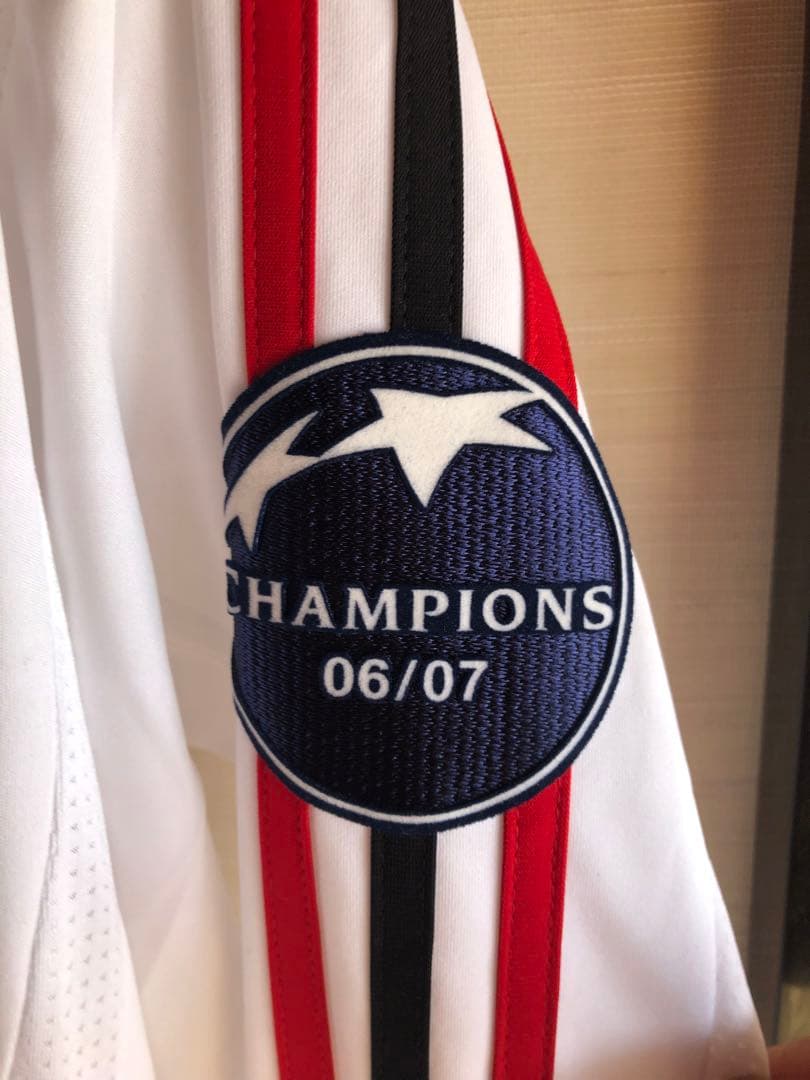 ACミラン CLオーセンティックユニフォーム　カカ　チャンピオンパッチ付き