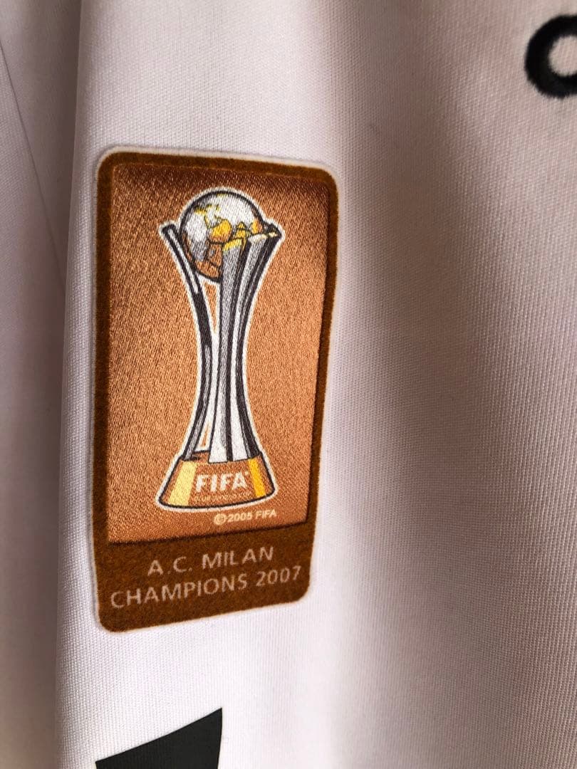 ACミラン CLオーセンティックユニフォーム　カカ　チャンピオンパッチ付き