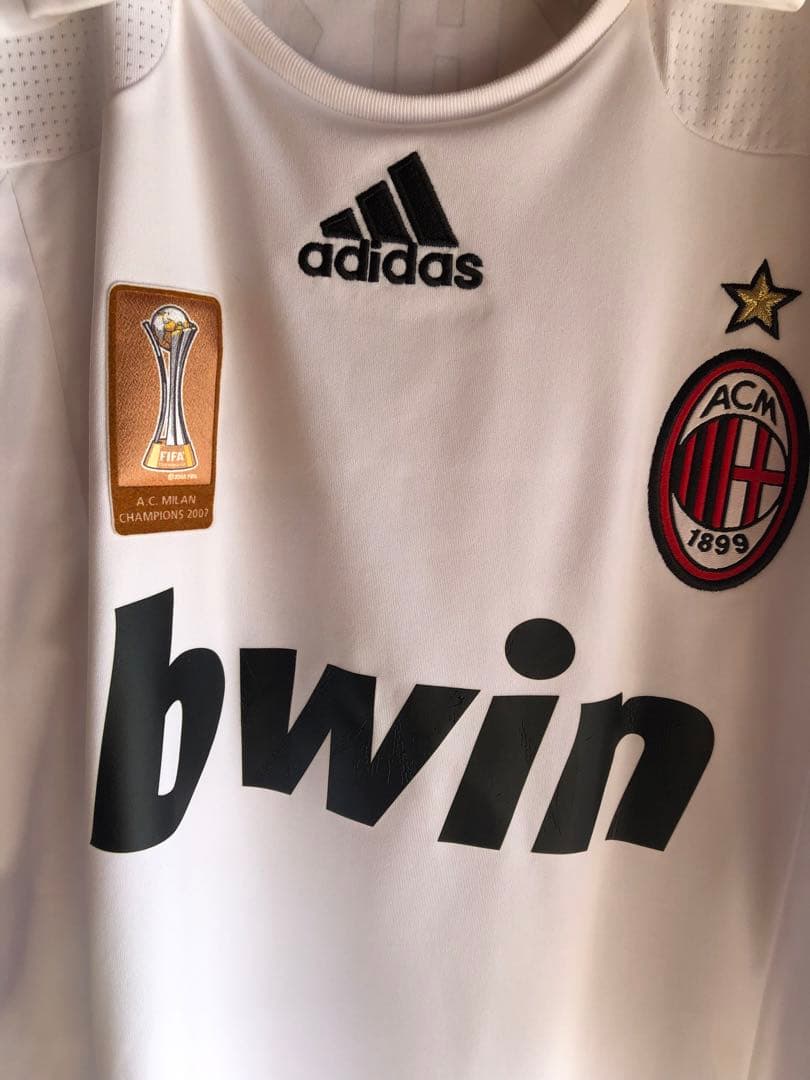 ACミラン CLオーセンティックユニフォーム　カカ　チャンピオンパッチ付き