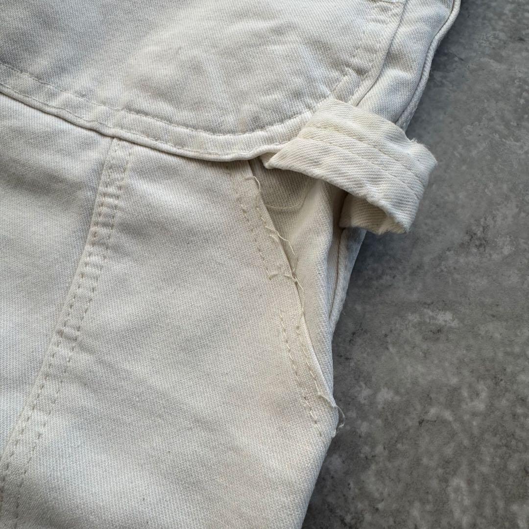 希少 70s 80s USA製 ディッキーズ ペインターパンツ 生成り ホワイト