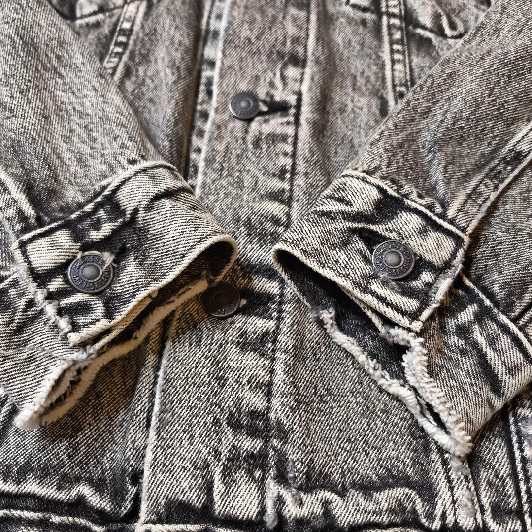 リーバイス 24年製 リラックスフィット デニムジャケット ケミカルウォッシュ
