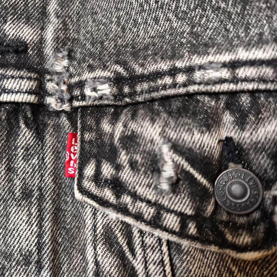 リーバイス 24年製 リラックスフィット デニムジャケット ケミカルウォッシュ