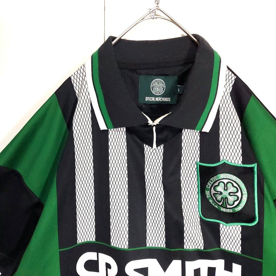 プレミアリーグセルティック94～96アウェー用 復刻オフィシャル L 黒中村俊輔