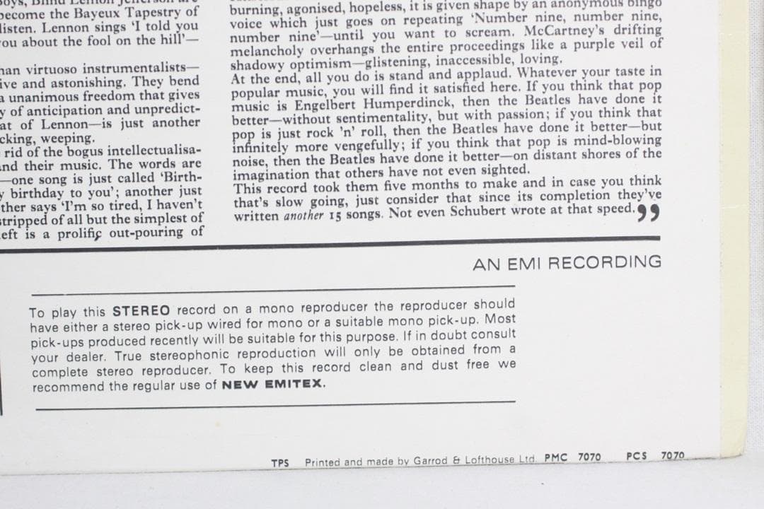 英LP The Beatles Yellow Submarine UK盤ステレオ