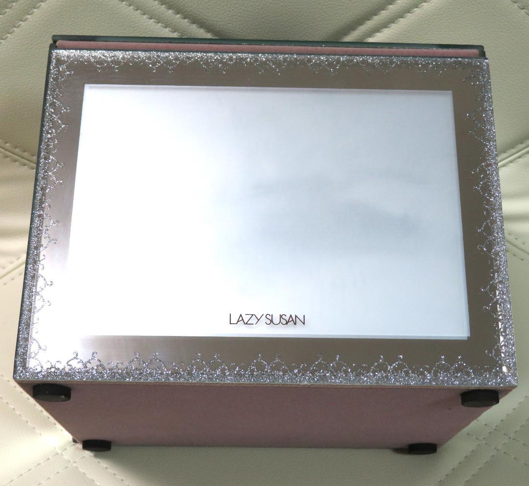 レイジースーザン　ガラス製　ジュエリーボックス　アラベスク　NM