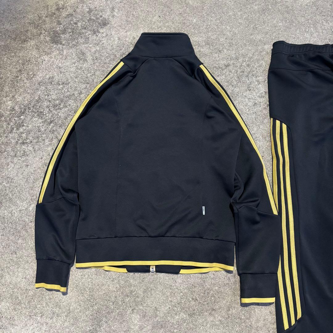 adidas セットアップ ジャージ 黒金 セミフレア y2k ストリート