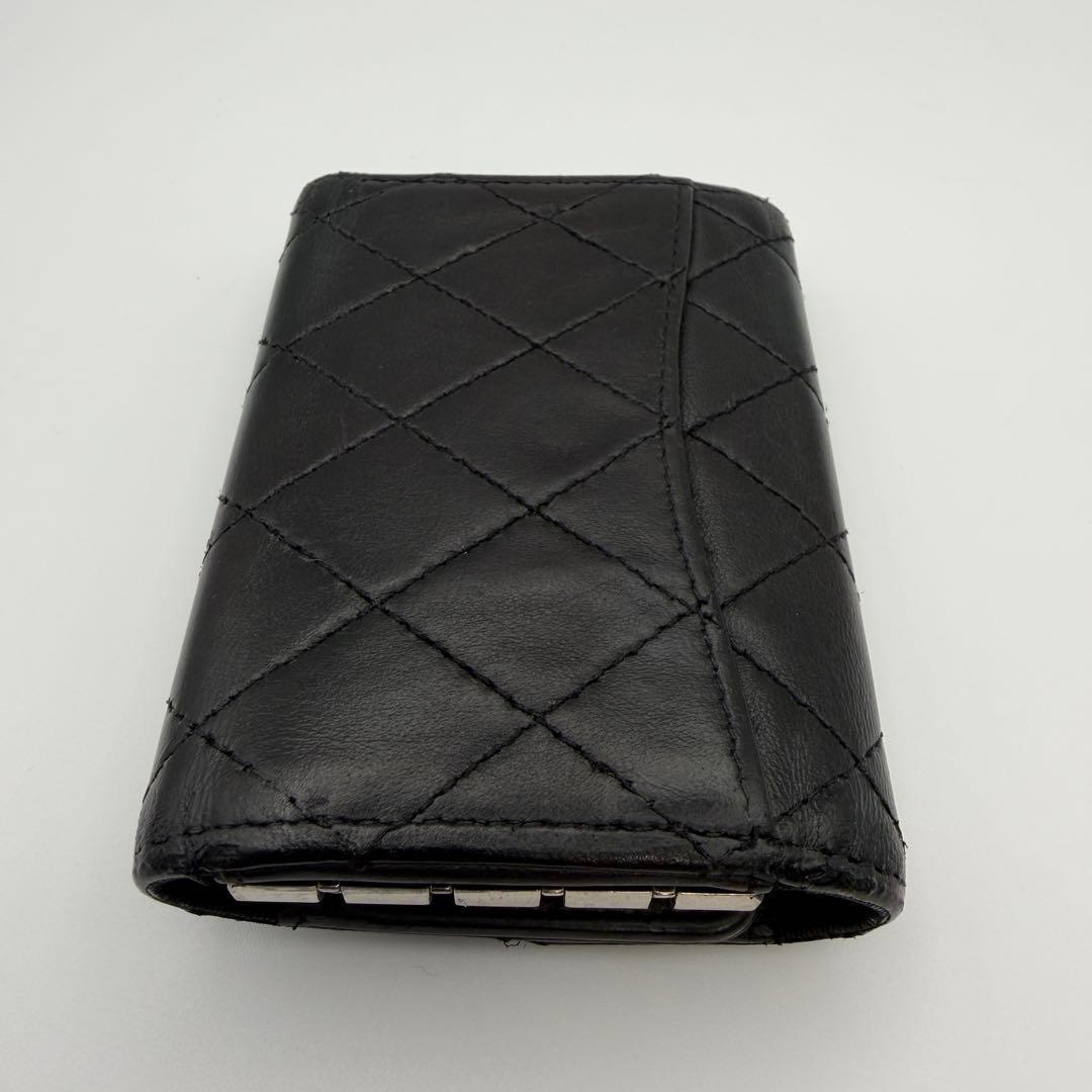 CHANEL シャネル　マトラッセ　4連キーケース　シルバー金具