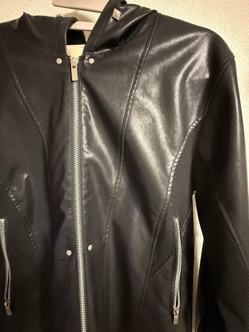Jentlouis Leather Hooded Jacket（ Lサイズ）