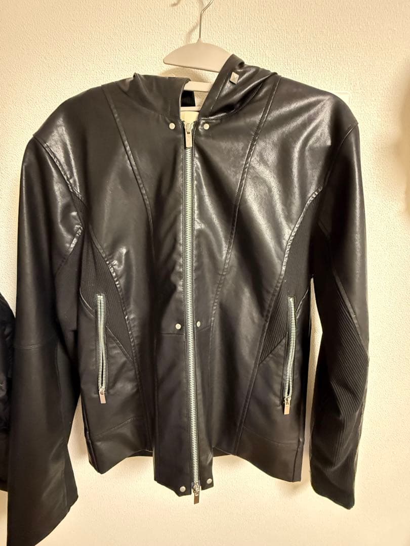 Jentlouis Leather Hooded Jacket（ Lサイズ）