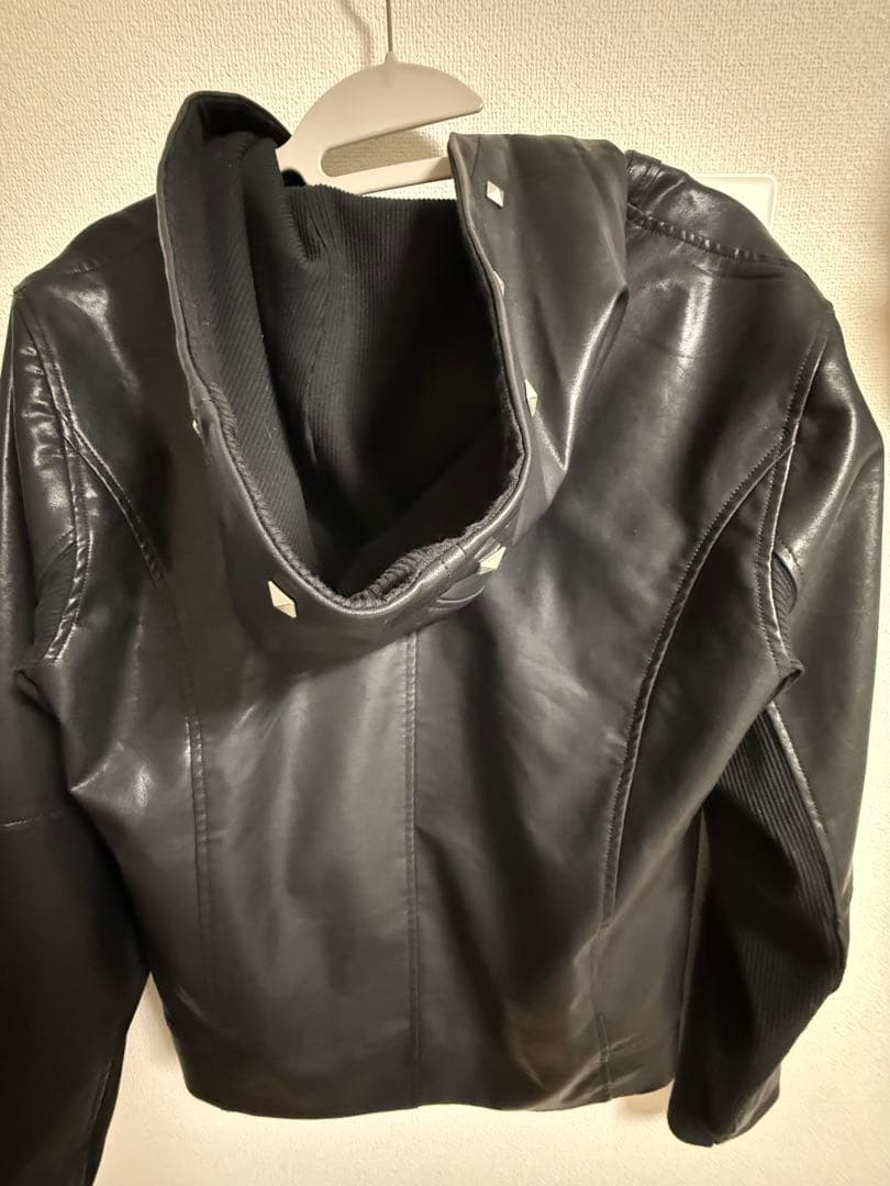 Jentlouis Leather Hooded Jacket（ Lサイズ）