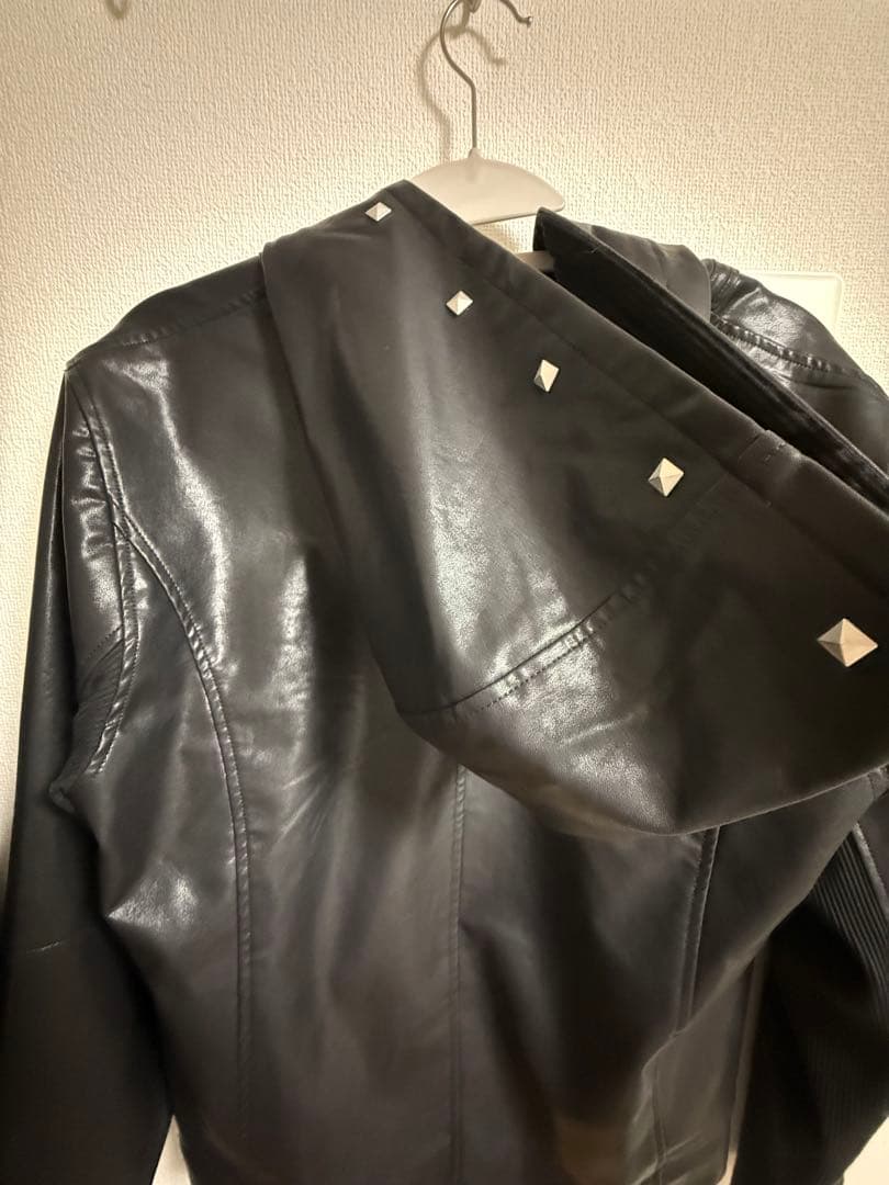 Jentlouis Leather Hooded Jacket（ Lサイズ）