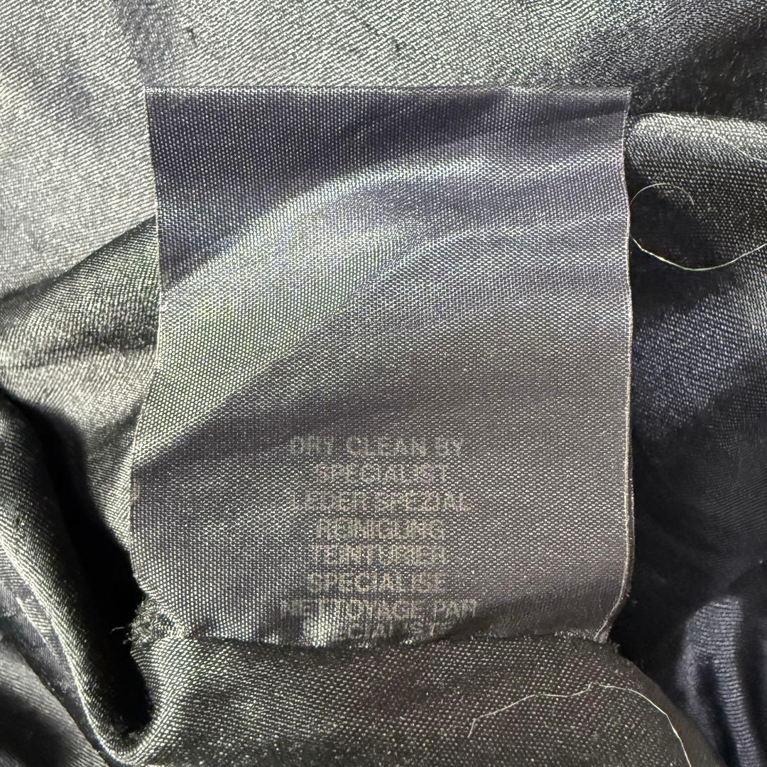 90s A-2 ブラックレザー フライトジャケット L ボアライナー付 黒