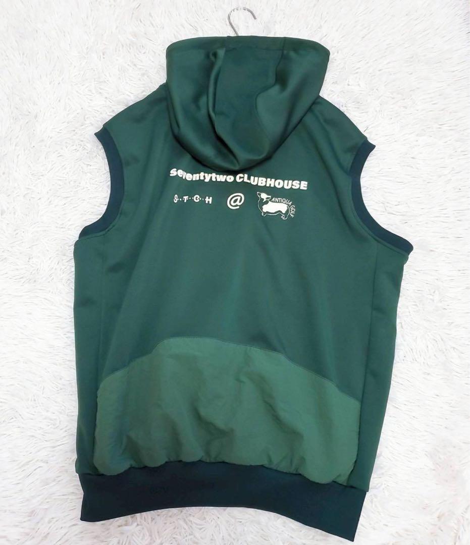 アンティカゴルフ STCH ゴルフベスト フーディー ジップアップ スポーツ