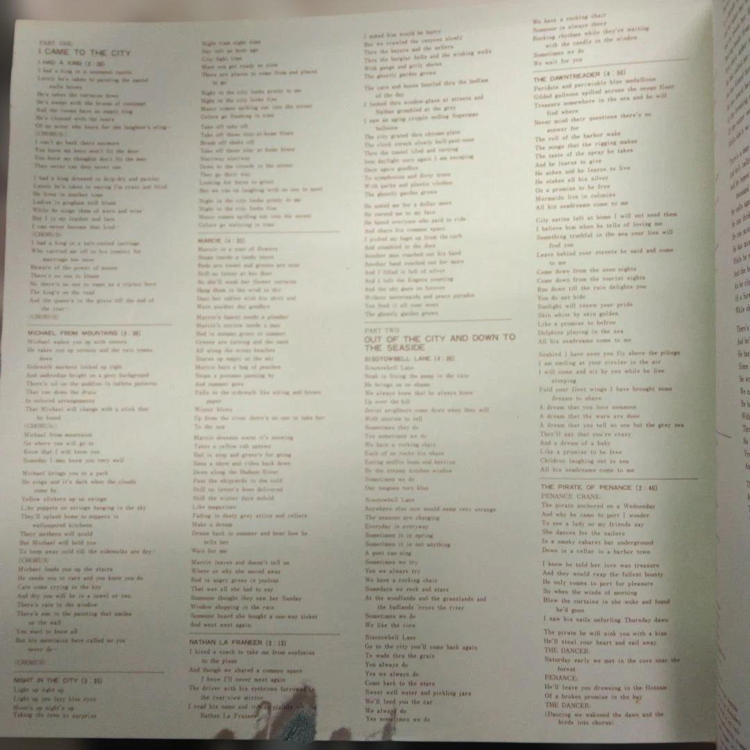 ['68年国内盤LP]モダンフォークの新星 ジョニー・ミッチェル (かもめの唄)